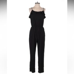 Mossimo Supply Co. Black Ruffle Jumpsuit